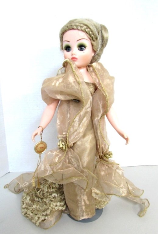 MADAME ALEXANDER JESSICA MCCLINTOCK DOLL ORIGINAL: 196.1 ORIGIANL DRESS, CISSY PORCELAIN DOLL MEASURES 21" 1999
