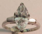 1.25CT DIAMOND PLATINUM GOLD RING