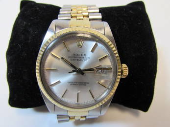 ROLEX WATCH 18K GOLD & SS DATEJUST QUICKSET