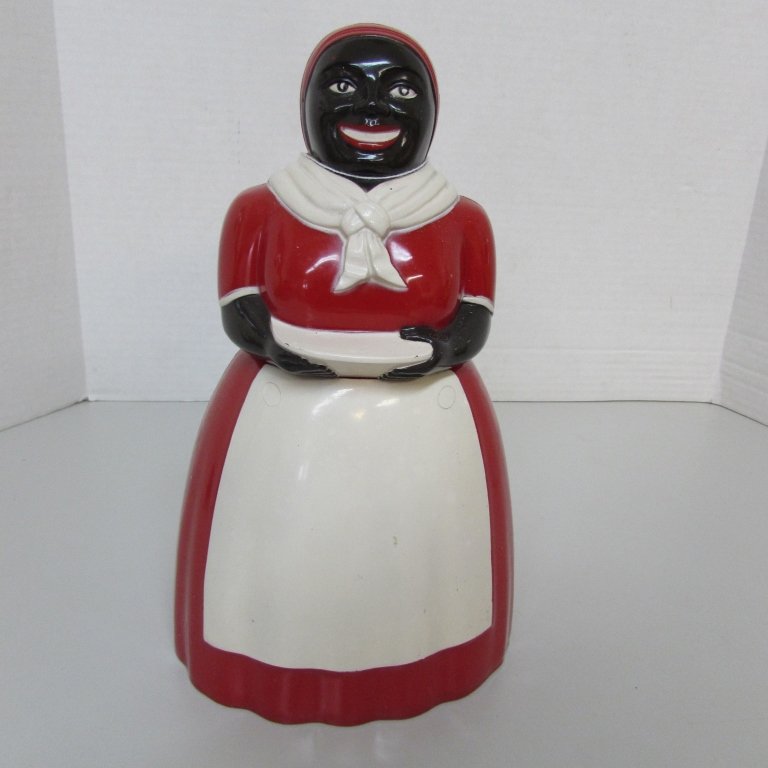 AUNT JEMIMA COOKIE JAR F&F MOLD DIE WORKS: 217.3 BLACK AMERICANA MEASURES 13" X 7"