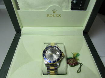 ROLEX WATCH SUBMARINER 18k GOLD & STAINLESS SERTI