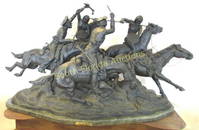 REMINGTON BRONZE OLD DRAGOONS 44" MONUMENTAL