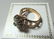 EMERALD DIAMOND RING 10K GOLD SIZE 7 - 3