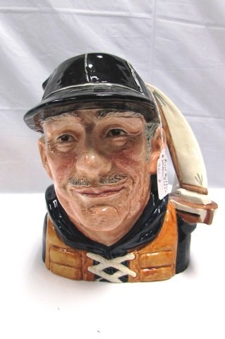 ROYAL DOULTON TOBY MUG JUG ENGLAND YACHTSMAN: 360.8 ROYAL DOULTON YACHTSMAN MUG. 7.5" TALL, 6.25" WIDE. EXCELLENT CONDITION, NO CHIPS, CRACKS, CRAZING, ETC.