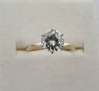 1.25 CARAT DIAMOND SOLITARE RING 14K GOLD