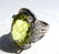 12.82CT LIME TOPAZ 14k GOLD DIAMOND RING RTL$5599