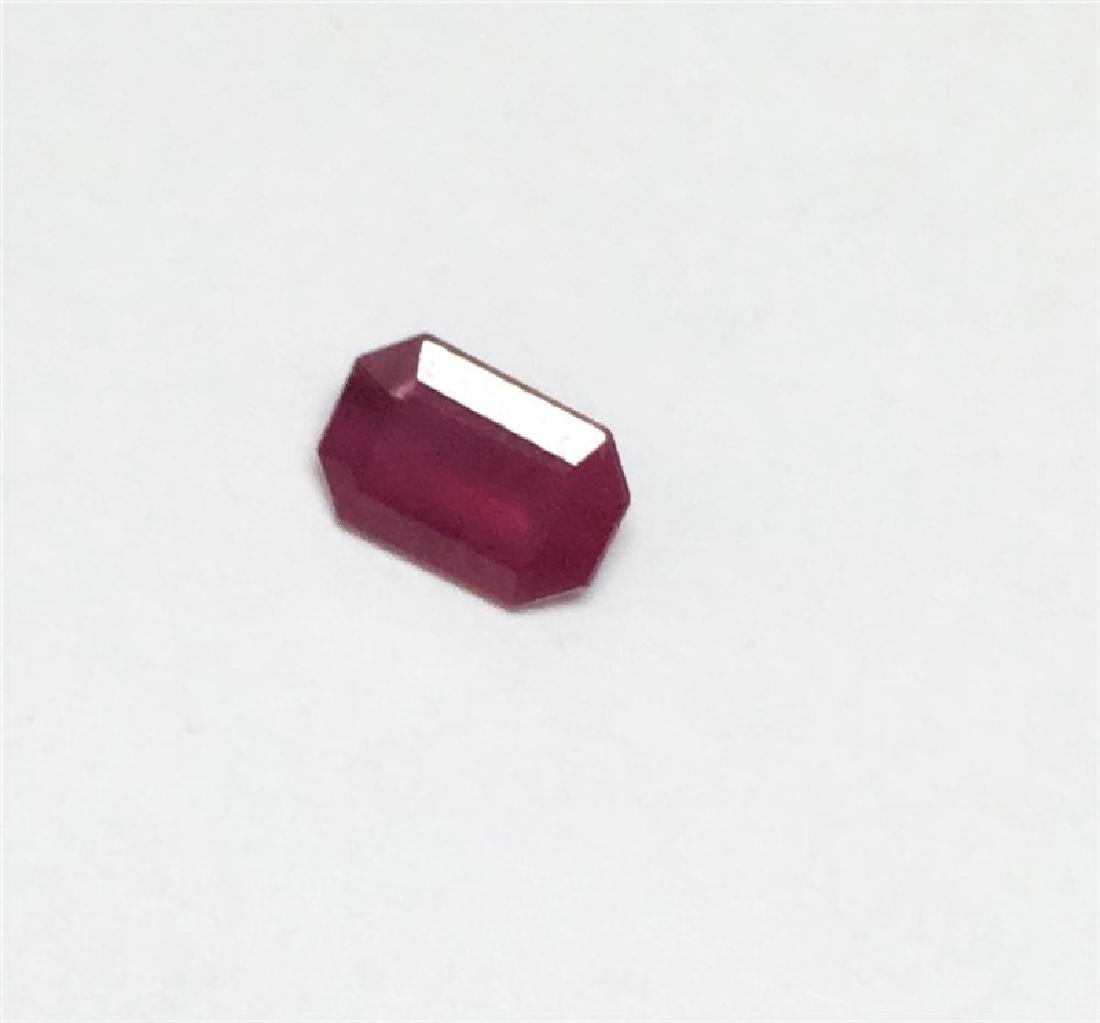 0.62ct Emerald Cut Ruby: 0.62ct Emerald Cut Ruby Dimension - 6x4.1x2.5 #R-132