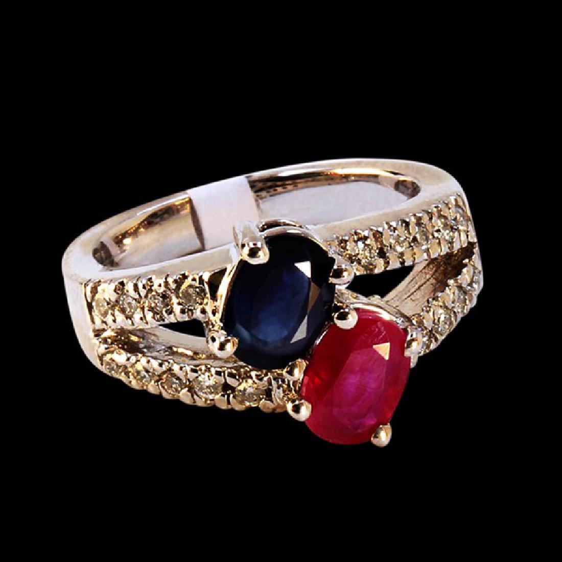 ruby and blue sapphire together