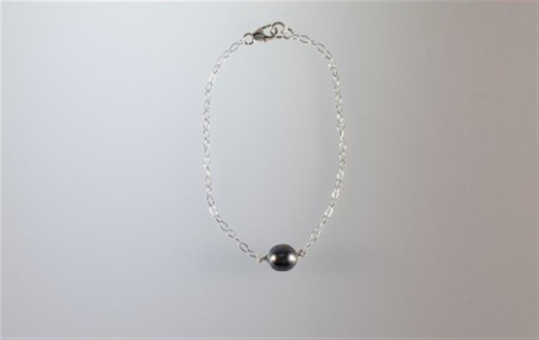 7.5-8.0mm Tahitian Pearl Bracelet: 7.5-8.0mm Tahitian Pearl Bracelet 7.5-8.0mm Tahitian Pearl Bracelet set in Sterling Silver 6.0 inches #TSB-1000