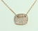 14K ROSE GOLD PENDANT WITH CHAIN 2.5g/Diamond 0.37ct