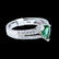 0.29CT NATURAL ALEXANDRITE 14K WHITE GOLD RING - 2