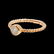 0.40CT NATURAL DIAMOND 14K ROSE GOLD RING - 2