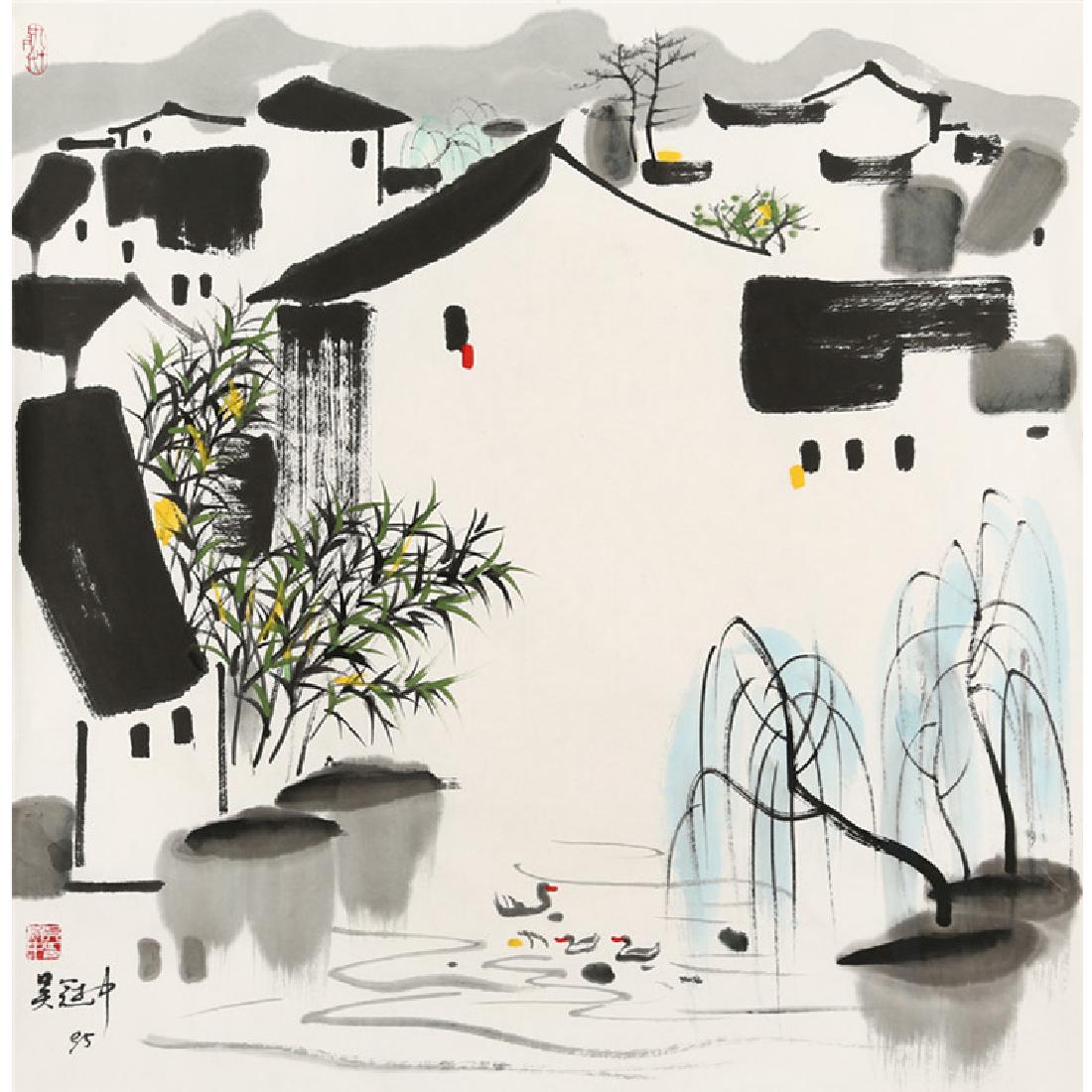 Wu Guanzhong (1919-2010), Landscape (1 of 5)