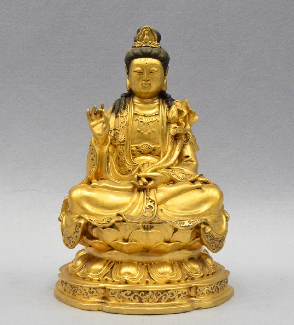 Chinese Gilt Bronze Buddha (1 of 8)