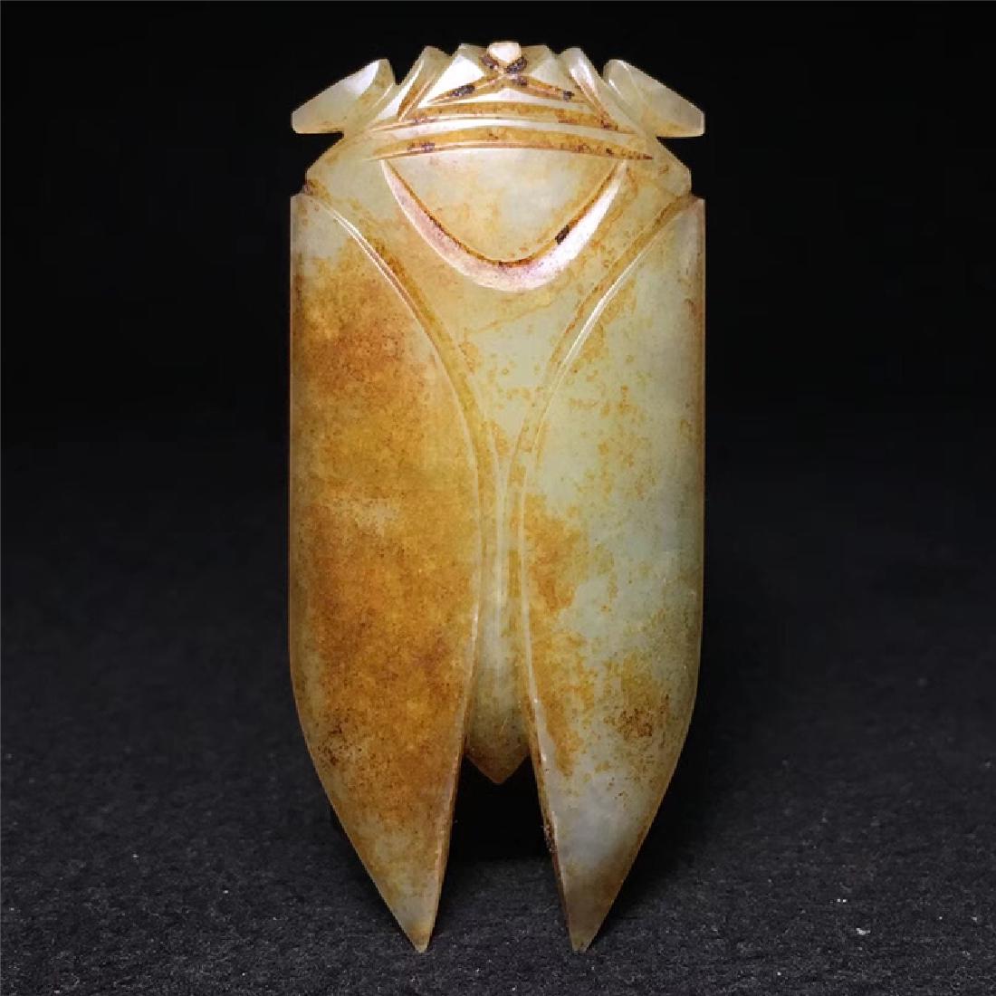 Chinese Hetian Jade Cicada (1 of 3)