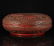 A FINELY QIANLONG CARVED RED LACQUER ROUND BOX AND - 8