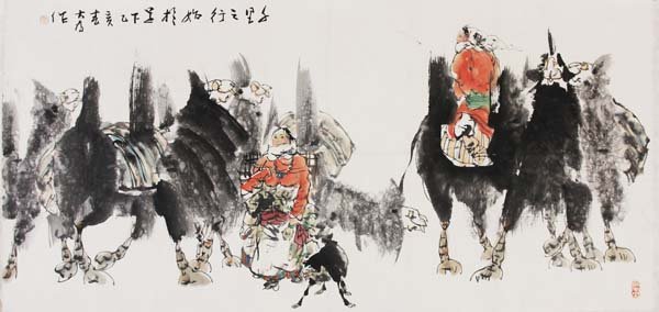 A Painting of Figure marked Liu Dawei: 0