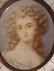 554: Miniature hand painted portrait on ivory - 2