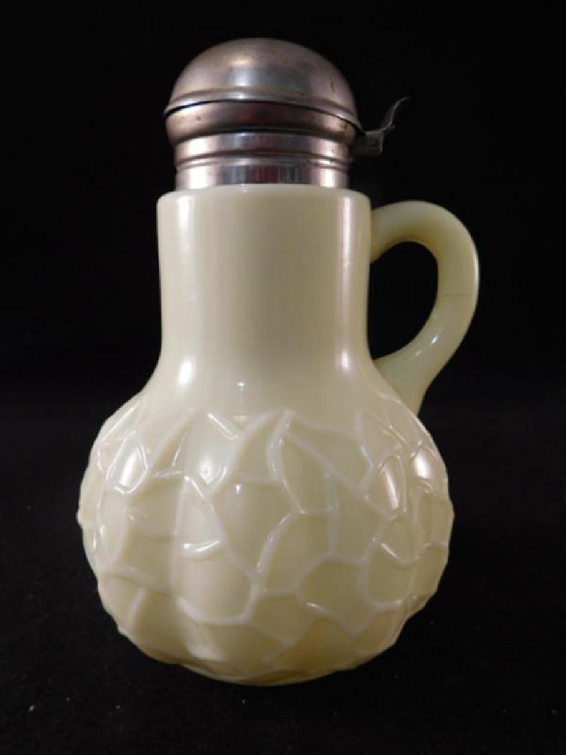 OPAQUE  SYRUP JUG PITCHER GLASS VICTORIAN EAPG (1 of 3)