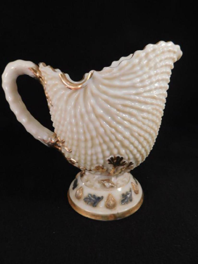 NORTHWOOD ARGONAUT SHELL PITCHER 1800S OPAQUE EAPG (1 of 3)