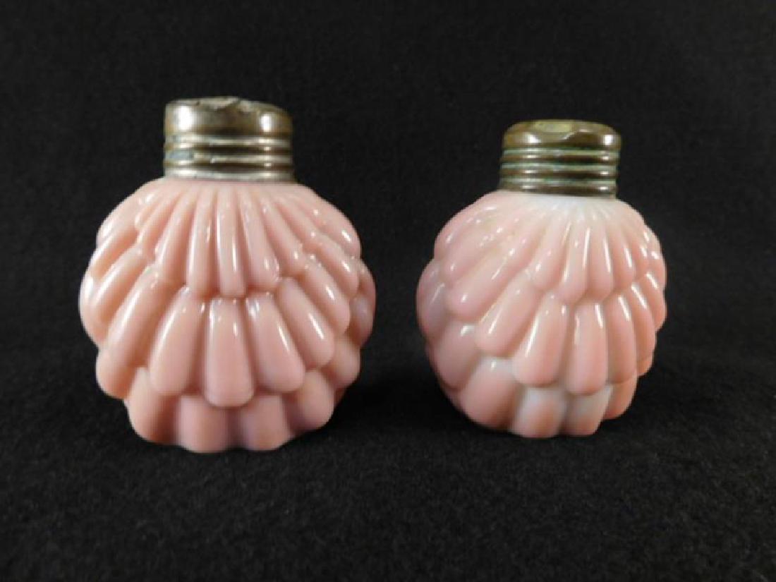 PINK OPAQUE  SALT AND PEPPER OVERLAPPING SHELL SHAKER (1 of 5)