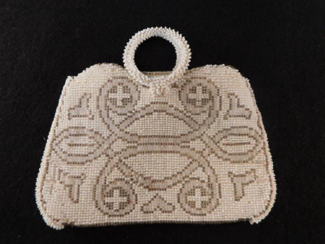 PURSE BEADED VINTAGE ANTIQUE VICTORIAN (1 of 3)