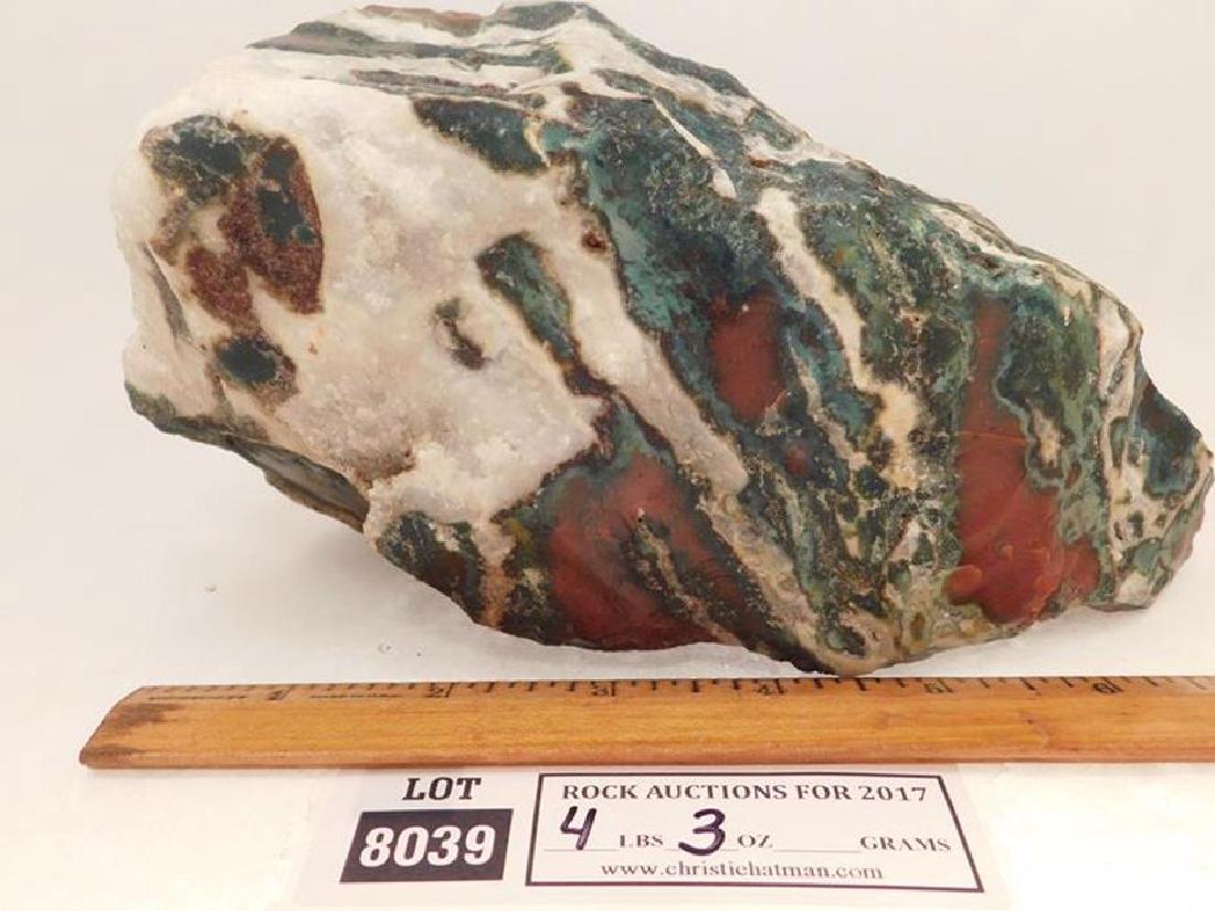 FANCY INDIA ZEBRA STONE   ROCK STONE LAPIDARY SPECIMEN (1 of 4)
