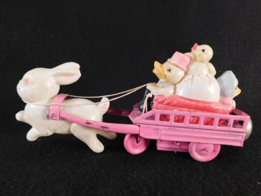 EARLY ANTIQUE VINTAGE EASTER WIND UP TOY MECHANICAL (1 of 3)