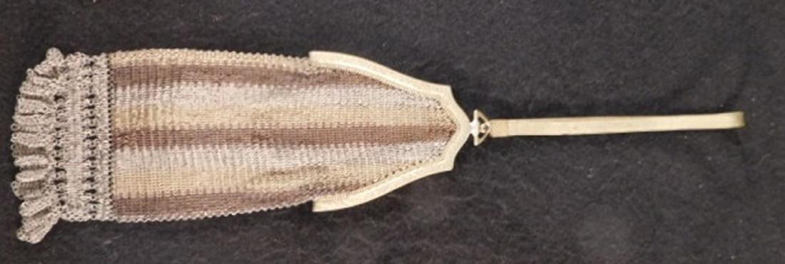 FLAPPER PURSE MESH TRI-TONE ANTIQUE VINTAGE (1 of 3)
