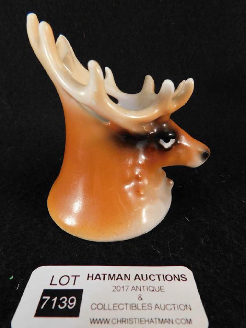 ROYAL BAYREUTH HAND PAINTED ELK DEER TOOTHPICK HOLDER (1 of 5)