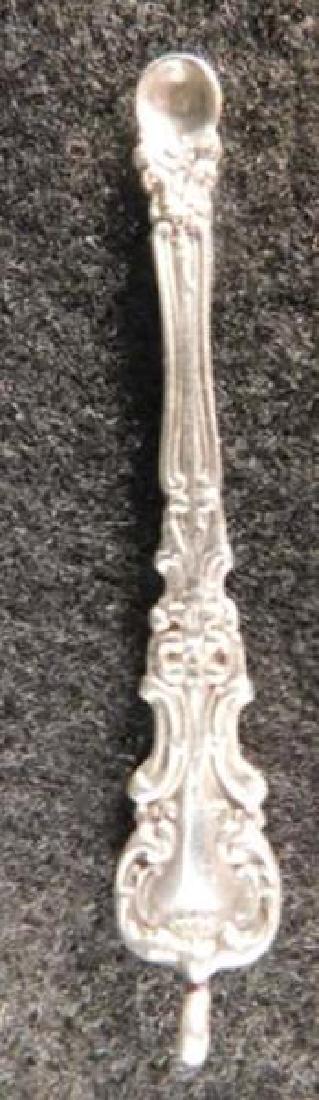 STERLING SILVER SNUFF SPOON (1 of 2)