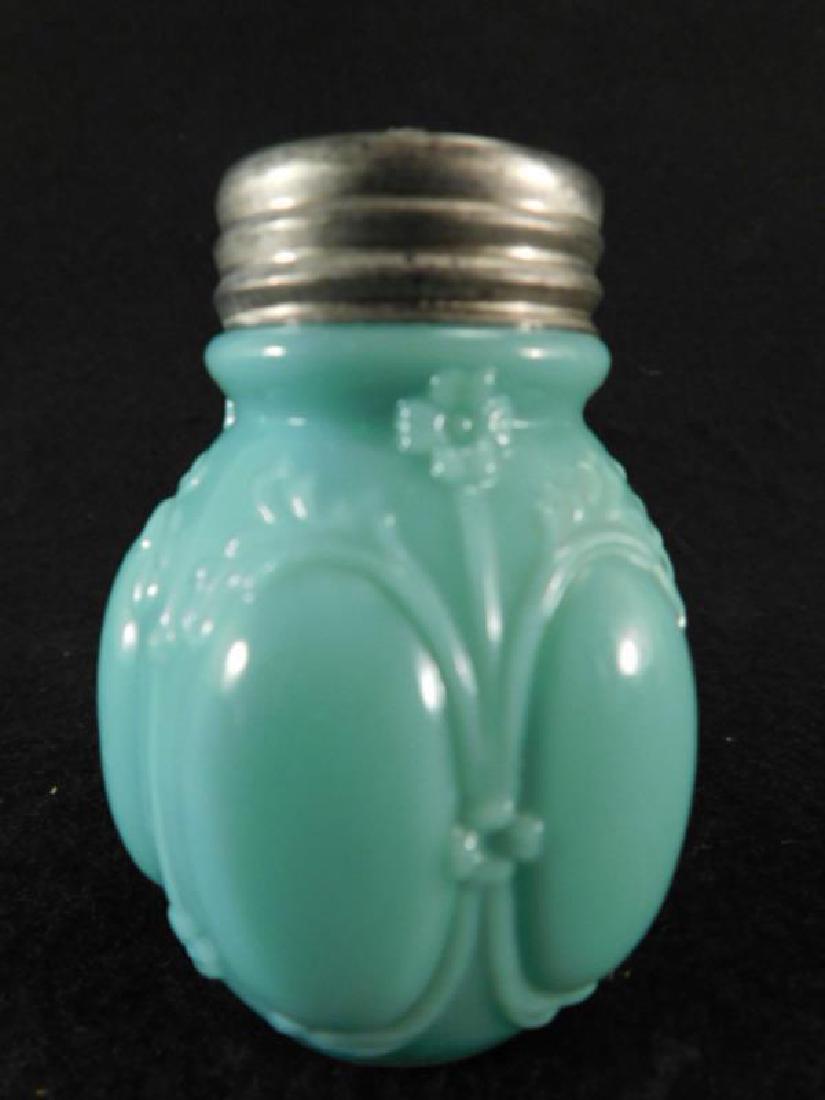 OPAQUE SUGAR MUFFINEER SHAKER GLASS VICTORIAN EAPG: Thank you for attending HATMAN AUCTIONS! This auction features early and rare Victorian Glass, Vintage Sewing Notions, Fenton, Hummel, Rock as well as modern collectible glass in the later lots of thi