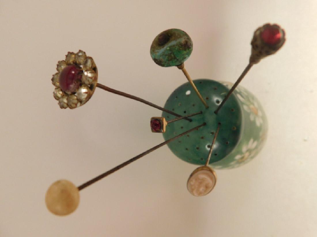 HATPINS VICTORIAN VINTAGE ANTIQUE: Thank you for attending HATMAN AUCTIONS! This auction features early and rare Victorian Glass, Vintage Sewing Notions, Fenton, Hummel, Rock as well as modern collectible glass in the later lots of thi