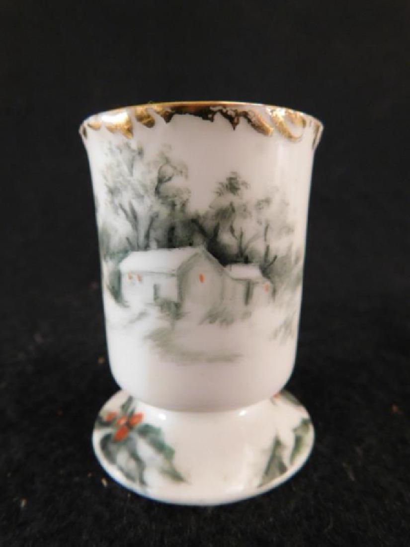 LIMOGES TOOTHPICK HOLDER: Thank you for attending HATMAN AUCTIONS! This auction features early and rare Victorian Glass, Vintage Sewing Notions, Fenton, Hummel, Rock as well as modern collectible glass in the later lots of thi