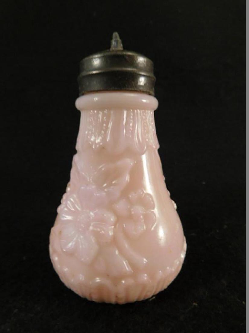 PINK OPAQUE VIKING ROSE   SUGAR SHAKER GLASS VICTORIAN (1 of 4)