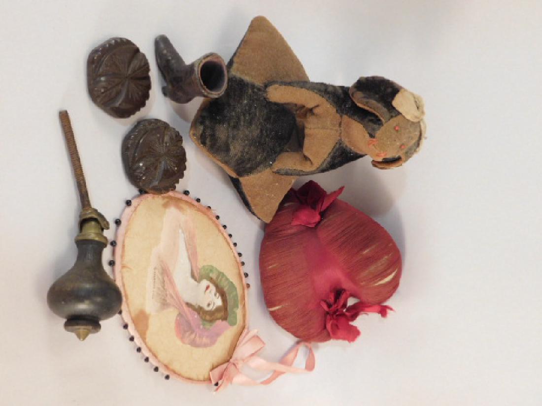 SEWING COLLECTIBLE VICTORIAN ERA ANTIQUE VINTAGE: Thank you for attending HATMAN AUCTIONS! This auction features early and rare Victorian Glass, Vintage Sewing Notions, Fenton, Hummel, Rock as well as modern collectible glass in the later lots of thi