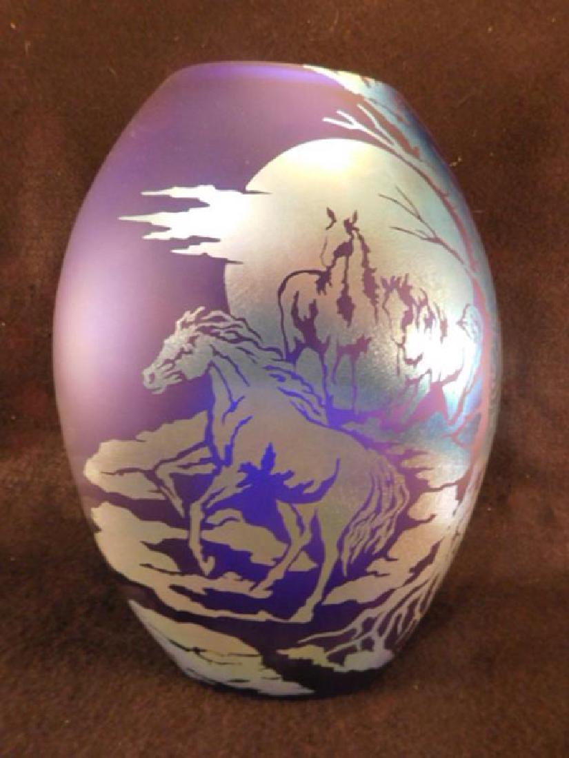 FENTON ART GLASS USA HANDPAINTED BY JK SPINDLER 100TH (1 of 5)