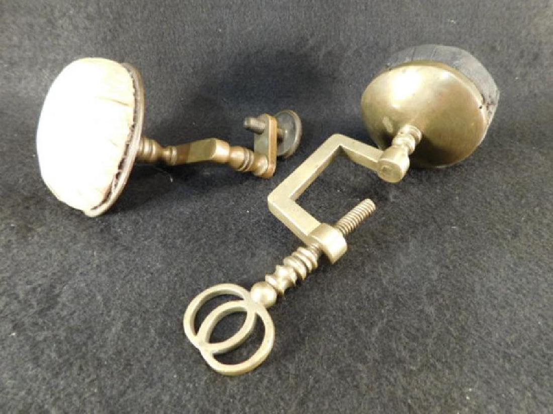 PIN CUSHIONS CLAMP SEWING COLLECTIBLE VICTORIAN ERA: Thank you for attending HATMAN AUCTIONS! YES, WE SHIP! This is one of a series of auctions where we a very large collection of rare1850's Victorian Glassware, Primitives, Fenton, Hummels, Goebels, Ant