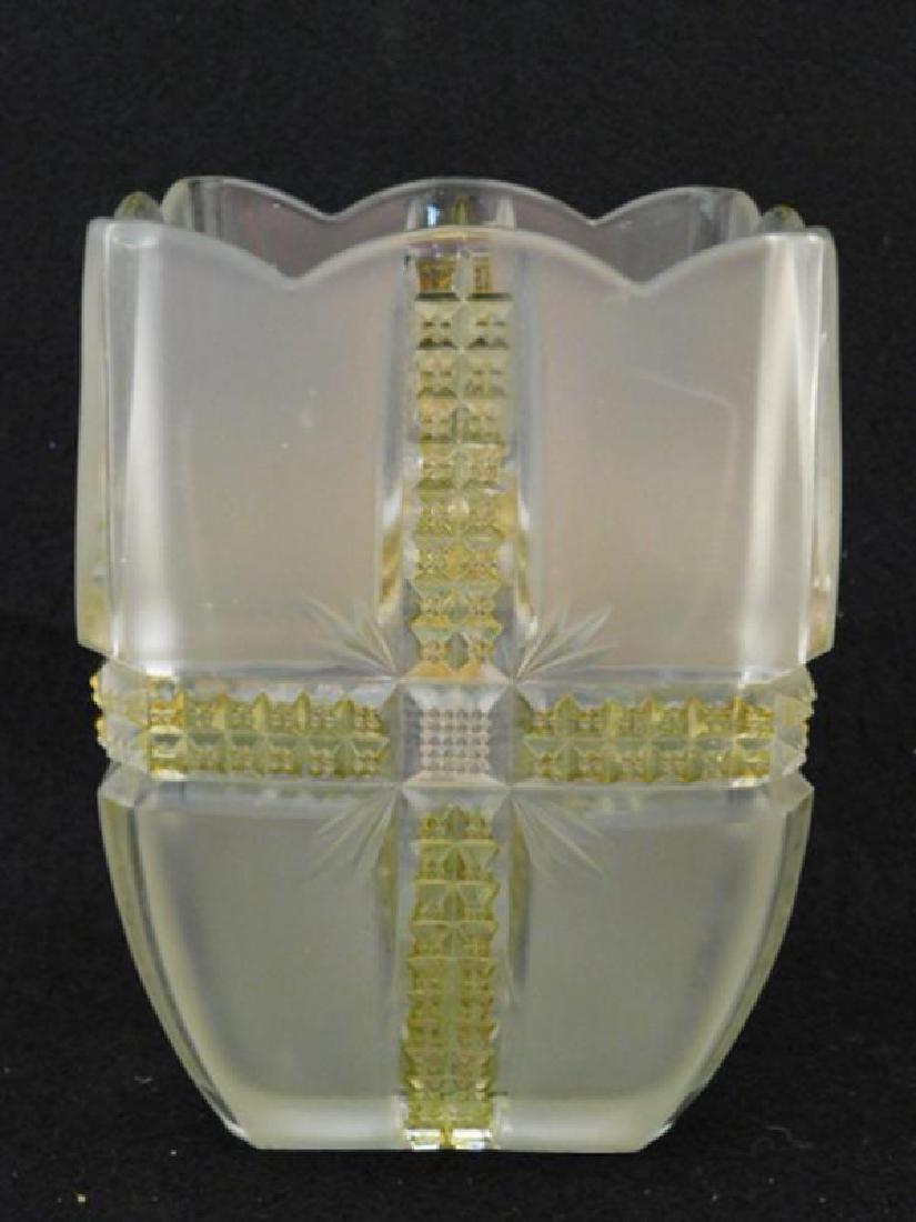 FINDLAY KLONDIKE EAPG GLASS SATIN PITCHER 1800'S (1 of 2)