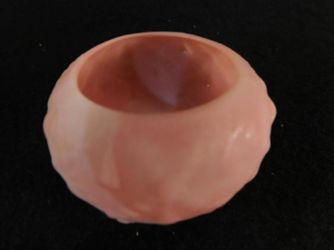 PINK OPAQUE PEACH BLOSSOM TOOTHPICK: Thank you for attending HATMAN AUCTIONS! YES, WE SHIP! This is one of a series of auctions where we a very large collection of rare1929's Victorian Glassware, Primitives, Fenton, Hummels, Goebels, Ant