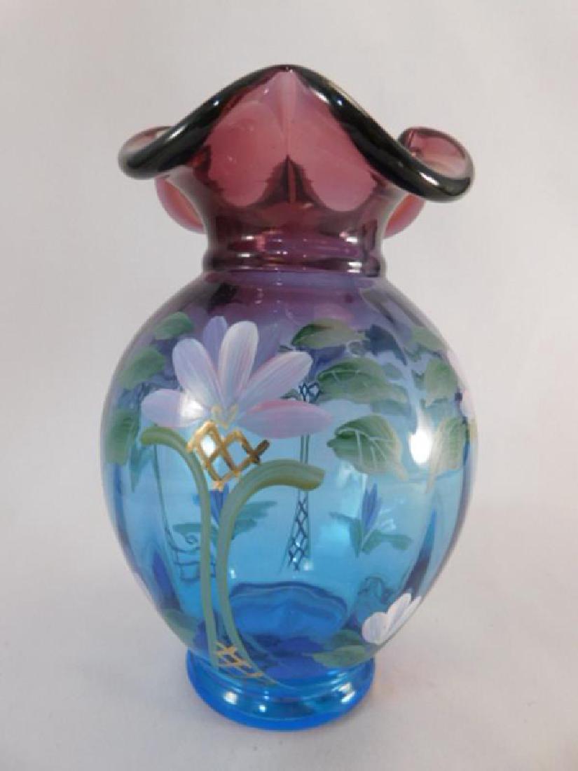 FENTON ART GLASS USA HANDPAINTED (1 of 3)
