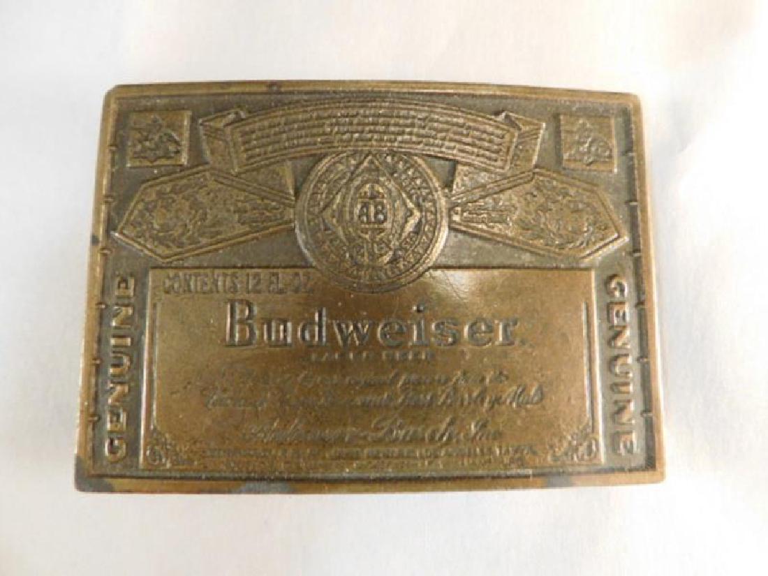 BUDWEISER BELT BUCKLE BRASS (1 of 3)