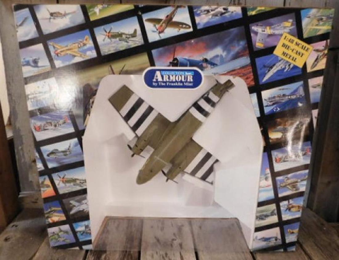 ARMOUR COLLECTION DIE CAST BY THE FRANKLIN MINT FIGHTER: Thank you for attending HATMAN AUCTIONS! This auctions consists of and ecclectic variety of fantastic quality 1830's Victorian Era Glass, antiques, Advertising, Art, Fenton, Hummel, Disney, Rare Rocks