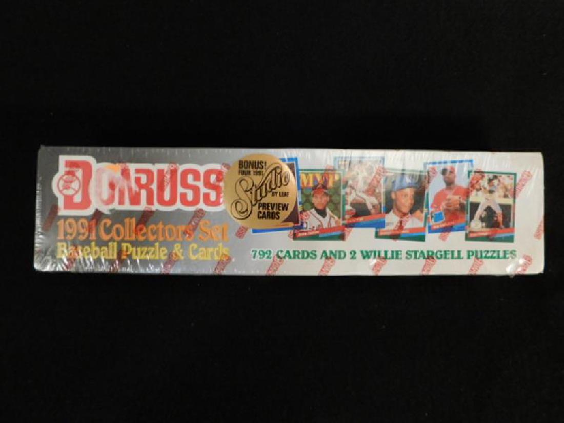DONRUSS 1991 COLLECTORS SET BASEBALL PUZZLE AND CARDS (1 of 3)