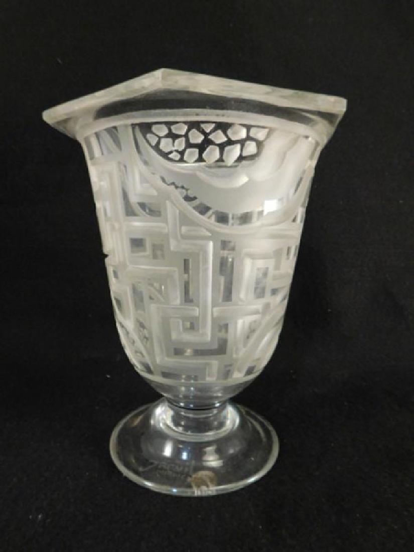 JARVIL NANCY FRENCH FRANCE VASE ETCHED ART DECO NOUVEAU (1 of 4)