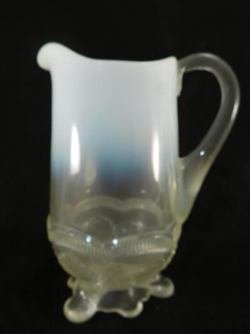 OPALESCENT PITCHER WREATH AND SHELL VICTORIAN EAPG: Thank you for attending HATMAN AUCTIONS! This auctions consists of and ecclectic variety of fantastic quality 1925's Victorian Era Glass, antiques, Advertising, Art, Fenton, Hummel, Disney, Rare Rocks