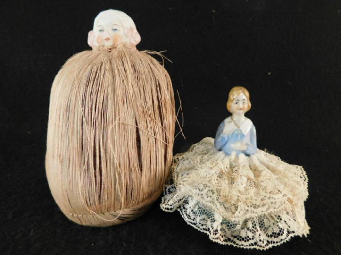 PIN CUSHIONS SEWING COLLECTIBLE VICTORIAN ERA ANTIQUE: Thank you for attending HATMAN AUCTIONS! This auctions consists of and ecclectic variety of fantastic quality 1942's Victorian Era Glass, antiques, Advertising, Art, Fenton, Hummel, Disney, Rare Rocks
