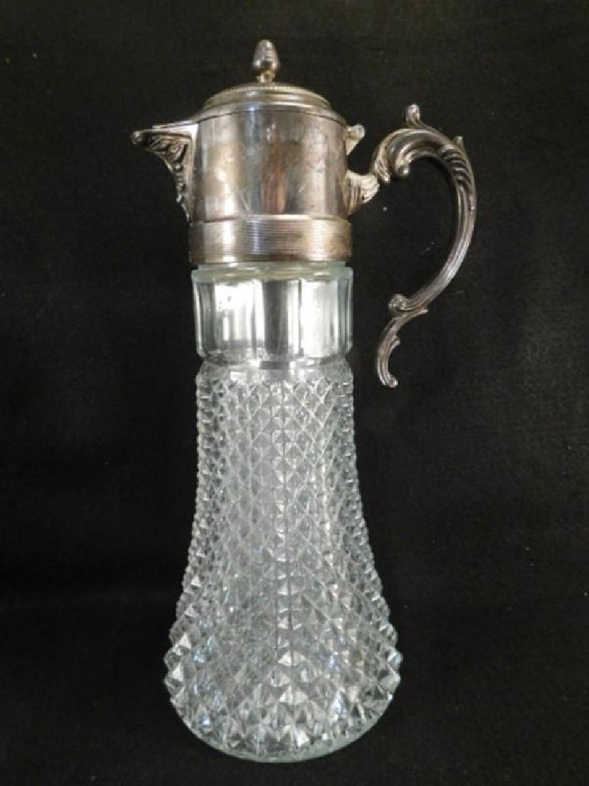 SILVER EAPG TANKARD: Thank you for attending HATMAN AUCTIONS! This auctions consists of and ecclectic variety of fantastic quality 1991's Victorian Era Glass, antiques, Advertising, Art, Fenton, Hummel, Disney, Rare Rocks