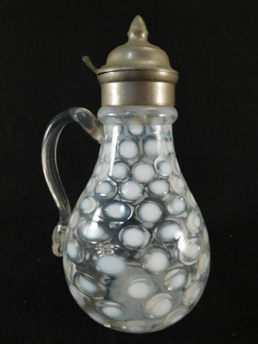 COIN DOT SYRUP PITCHER EAPG ANTIQUE VINTAGE VICTORIAN (1 of 4)