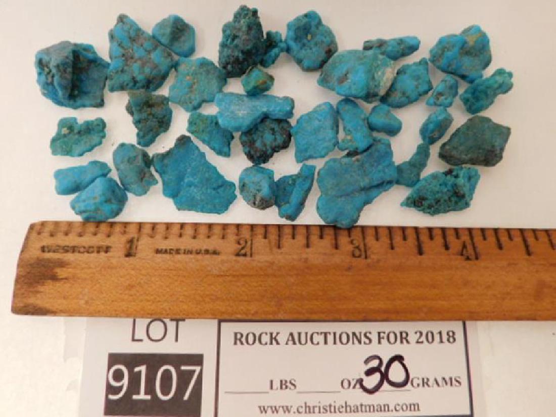 ROUGH TURQUOISE ROCK STONE LAPIDARY SPECIMEN (Yes, we (1 of 2)